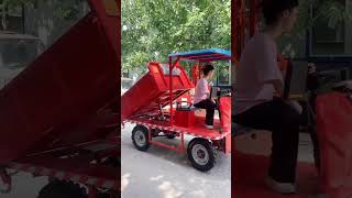 part 72wanshengmachineryElectric fourwheel flatbed Steering wheel flatbed One machine for [upl. by Cherilynn488]