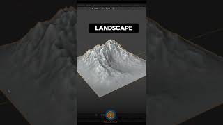 Create Landscape in Blender in 30 Seconds [upl. by Drauode]