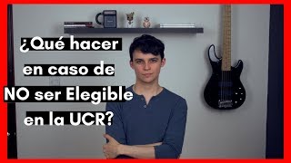 ¿Qué hacer si NO soy elegible en la UCR [upl. by Virge]