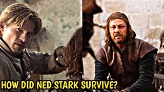 How did Ned Stark survive so long in a fight with Jaime [upl. by Assirrem]