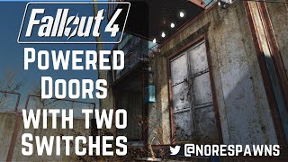 Fallout 4 Guide  Working Powered Doors with TWO switches [upl. by Lusar]