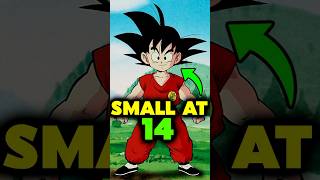 WHY GOKU IS TOO SMALL AT AGE 14  goku  dragon ball super  goku dragonballsuper shorts [upl. by Clarke165]