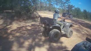 Demiko getting some leading experience at Sabine ATV Park in Burkesville TX [upl. by Itnava]