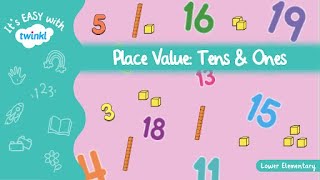 Place Value Tens amp Ones for Kids  Its Easy with Twinkl  Twinkl USA [upl. by Ransome]