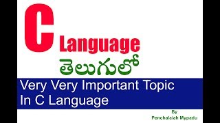 C Language in Telugu unformated io functions getchar putchar gets puts getche getch [upl. by Sheryl411]