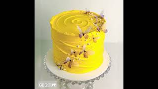 Yellowcake haldi cute cakes yellow easy hacks shorts short [upl. by Fields]