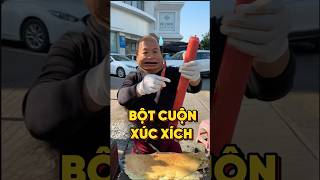 THỬ THÁCH ĂN BỘT CUỘN VỚI CÂY XÚC XÍCH “BỰ CHÀ BỨ” food [upl. by Simara5]