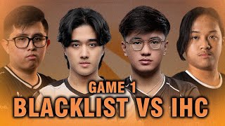 BLACKLIST vs IHC  GAME 1  CAST BY KUKU  PGL Wallachia SEA OPEN QUALIFIERS [upl. by Sosthenna618]