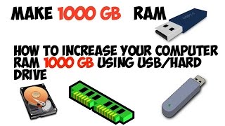 How To Increase Your Computer RAM 16GB Using PendriveHard disk HindiUrdu [upl. by Nonnah]