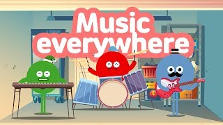 Ding Dang Dong Song l Music everywhere l Nursery Rhymes [upl. by Novihs439]