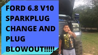 How to change a Ford 68 V10 Spark Plugs and Spark Plug blow outs😖 [upl. by Janella15]