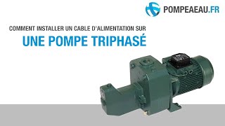 Montage dun cordon dalimentation sur une pompe à eau 3x400V T [upl. by Gabriela]