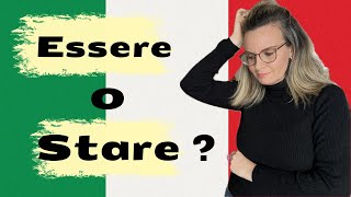 🇮🇹ESSERE vs STARE Learn how distinguish these two frequent verbs Level B1 ITA Subs [upl. by Razatlab]