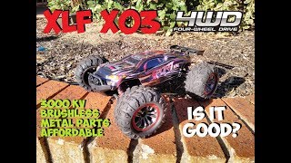 XLF X03 BRUSHLESS TRUGGY REVIEW [upl. by Kcid]