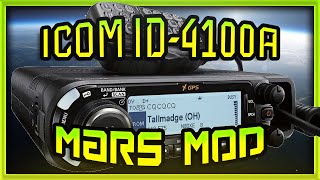 ICOM ID4100A Mars Mod  Extended TX N1RIP0002 [upl. by Keemahs]