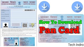 How to Download Your PAN Card Easily  Tech Indro [upl. by Deroo804]