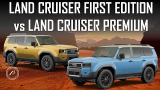 TOYOTA LAND CRUISER vs LAND CRUISER  FIRST EDITION vs PREMIUM  FULL COMPARISON [upl. by Doownel51]