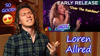 Loren Allred  quotOver The Rainbowquot The BEST  SemiFinals  AGT 2024  Singer Reaction [upl. by Ynaittirb]