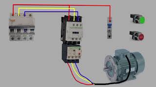 contractor motor step stop wire diagram in Telugu [upl. by Orimar113]