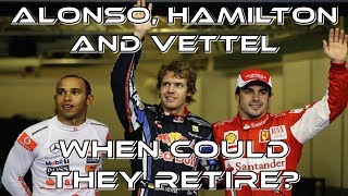 When Will Alonso Hamilton and Vettel Retire [upl. by Anjali]