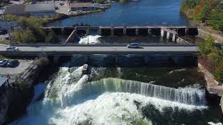 Overhead view of Fenelon Falls September 2023 [upl. by Ahsirek]