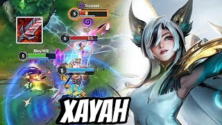 WILD RIFT ADC  THIS XAYAH STILL STORAGE WITH THIS BUILD PATCH 51 GAMEPLAY [upl. by Eatnahc]