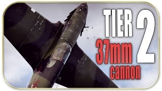 War Thunder  TIER 2 37mm Cannon  Lagg334 plane gameplay [upl. by Gravante]