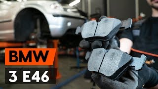 How to change front brake pads  front brake pad set on BMW 3 E46 TUTORIAL AUTODOC [upl. by Bamberger703]