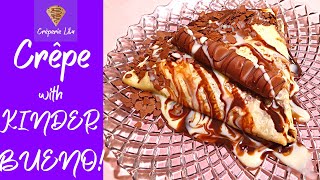 How to make Crepes  Delicious Crepes with KINDER Bueno  Crepes Recipe  Food [upl. by Ennaillij837]