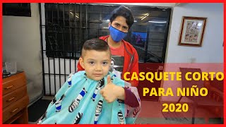 CASQUETE CORTO EN NIÑO PASO A PASO 2020 [upl. by Wrightson450]