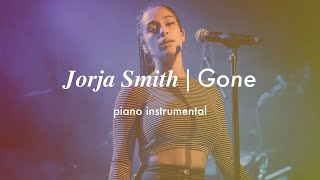 Jorja Smith  Gone  Piano Instrumental Lyrics amp Karaoke [upl. by Rasaec]