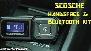 SCOSCHE  Handsfree amp Bluetooth Car Kit  Unboxing and Setup [upl. by Nosnor281]