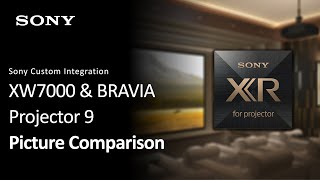 XW7000 amp BRAVIA Projector 9 Picture Comparison [upl. by Bolger]