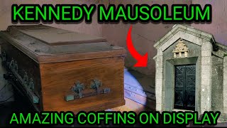 AMAZING COFFINS ON DISPLAY  KENNEDY MAUSOLEUM [upl. by Milak]