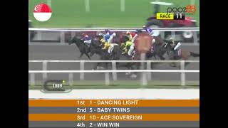 20240224  Race 11 Singapore Kranji Horse Racing Highlights  Pace88 Horse [upl. by Sixela]