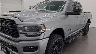 2024 RAM 2500 LARAMIE NIGHT CREW SHORT HEMI LIKE NEW BILLET SILVER 4K WALKAROUND 14950Z [upl. by Hankins]