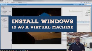 How to install Windows 10 and Join a Domain on VMWare ESXi Homelab [upl. by Enitsuj]