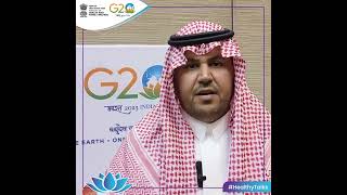 Mr Ahmed Mohammad Alotaibi  G20IndiaHealthyTalks [upl. by Aicre]