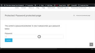 How to password protected page in WordPress [upl. by Yarod458]