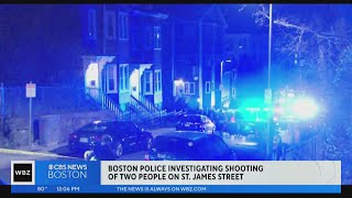 Boston police investigate double shooting in Roxbury [upl. by Lux]