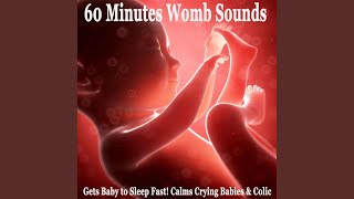 60 Minutes Womb Sounds Gets Baby to Sleep Fast Calms Crying Babies amp Colic [upl. by Aremahs]