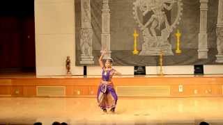 Janani Jayakumar  Subramanya Kauthuvam  Bharathanatyam  Sacramento Natyanjali 2015 [upl. by Saalocin]