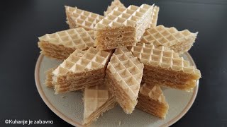 Starinske KARAMEL OBLATNE od samo 4 sastojka  KARAMELLWAFFELN OBLATEN  CARAMEL WAFERS 87 [upl. by Efal35]