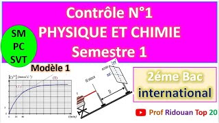 Controle 1 semestre 1 physique chimie 2 Bac pcsvtsm partie 1 [upl. by Oyr]