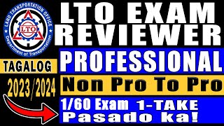 Professional Drivers License  LTO REVIEWER 2023  CDE Exam Reviewer  Drivers License Renewal [upl. by Crowe]