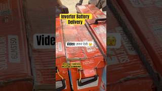 Exide battery and durasol Inverter Delivery solar trendingshorts viralvideo [upl. by Idette]