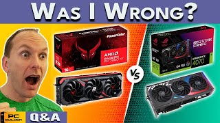 NVIDIA VS AMD  Was I Wrong New GPUs Incoming QampA September 2024 [upl. by Maurreen]