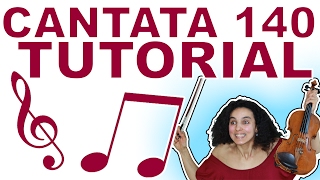 J S Bach  Chorale From Cantata 140  Simple Violin Tutorial For Beginners [upl. by Norbie]