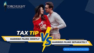 Tax Tips  Married Filing Jointly vs Married Filing Separately [upl. by Hersh]