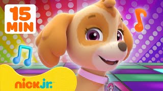 PAW Patrol Skyes Music Party 1 🐾💃 15 Minutes  Nick Jr Music [upl. by Mercedes832]